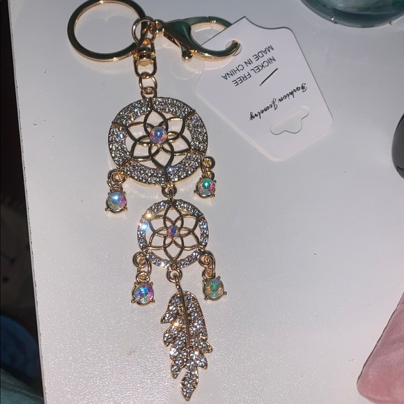 Aurora borealis Dreamcatcher purse/bag charm keychain - Picture 4 of 8